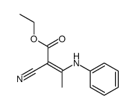 Ethyl 3-N-anilino-2-cyanocrotonate结构式