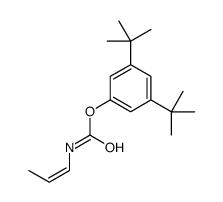 (3,5-ditert-butylphenyl) N-prop-1-enylcarbamate结构式