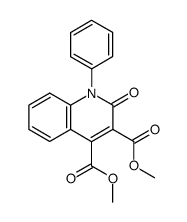 dimethyl 2-oxo-1-phenyl-1,2-dihydroquinoline-3,4-dicarboxylate结构式