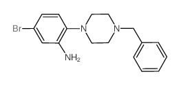2-(4-Benzyl-1-piperazinyl)-5-bromophenylamine结构式