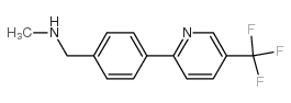 N-甲基-4-[5-(三氟甲基)吡啶-2-基]苄胺结构式