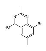 8-bromo-2,6-dimethylquinazolin-4-ol结构式