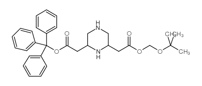 (6-TERT-BUTOXYMETHOXYCARBONYLMETHYL-PIPERAZIN-2-YL)-ACETIC ACID TRITYL ESTER picture