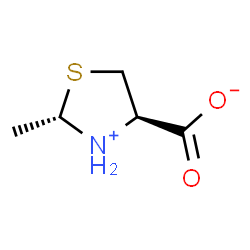 4-Thiazolidinecarboxylicacid,2-methyl-,(2S,4R)-(9CI)结构式