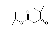 S-tert-butyl 4,4-dimethyl-3-oxopentanethioate结构式