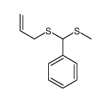 [methylsulfanyl(prop-2-enylsulfanyl)methyl]benzene Structure