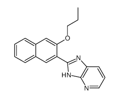 2-(3-propoxynaphthalen-2-yl)-1H-imidazo[4,5-b]pyridine结构式