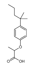 2-[4-(2-methylpentan-2-yl)phenoxy]propanoic acid Structure