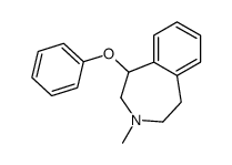 3-methyl-5-phenoxy-1,2,4,5-tetrahydro-3-benzazepine结构式