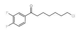 7-CHLORO-1-(3,4-DIFLUOROPHENYL)-1-OXOHEPTANE结构式