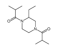 1-[3-ethyl-4-(2-methylpropanoyl)piperazin-1-yl]-2-methylpropan-1-one Structure