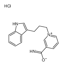 1-[3-(1H-indol-3-yl)propyl]pyridin-1-ium-3-carboxamide,chloride Structure