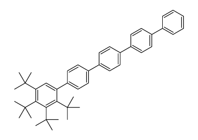1,2,3,4-tetratert-butyl-5-[4-[4-(4-phenylphenyl)phenyl]phenyl]benzene结构式