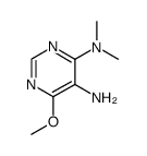 5-Amino-4-dimethylamino-6-methoxypyrimidine Structure