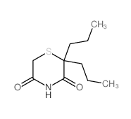 3,5-Thiomorpholinedione,2,2-dipropyl- Structure