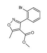 3-(2-bromo-phenyl)-5-methyl-isoxazole-4-carboxylic acid methyl ester Structure