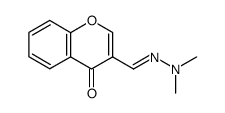 3-N,N-dimethylhydrazonomethyl-4(H)-oxo-<1>benzopyran结构式