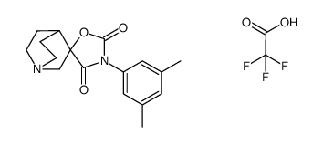 3'-(3,5-dimethylphenyl)-quinuclidine-3-spiro-5'-oxazolidine-2',4'-dione trifluoroacetate salt结构式