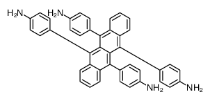 4-[6,11,12-tris(4-aminophenyl)tetracen-5-yl]aniline Structure