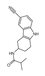 N-(6-cyano-2,3,4,9-tetrahydro-1H-carbazol-3-yl)isobutyramide Structure