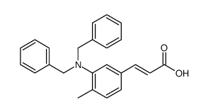 3-[3-(dibenzylamino)-4-methylphenyl]prop-2-enoic acid Structure