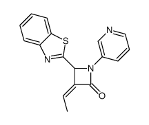 4-(1,3-benzothiazol-2-yl)-3-ethylidene-1-pyridin-3-ylazetidin-2-one Structure