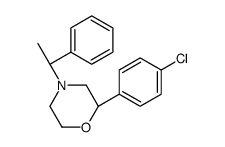(2S)-2-(4-chlorophenyl)-4-[(1R)-1-phenylethyl]morpholine结构式