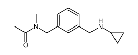 N-[[3-[(cyclopropylamino)methyl]phenyl]methyl]-N-methylacetamide Structure