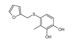 4-(furan-2-ylmethylsulfanyl)-3-methylbenzene-1,2-diol Structure