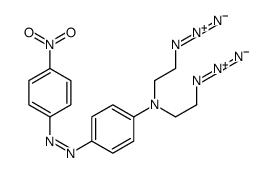 N,N-bis(2-azidoethyl)-4-[(4-nitrophenyl)diazenyl]aniline Structure