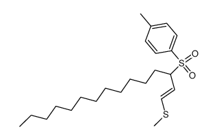 methyl(3-tosylpentadec-1-en-1-yl)sulfane结构式