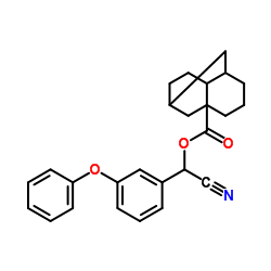 Cyano(3-phenoxyphenyl)methyl tricyclo[5.3.1.03,8]undecane-3-carboxylate结构式