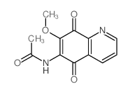5,8-Quinolinedione, 6-acetamido-7-methoxy- structure