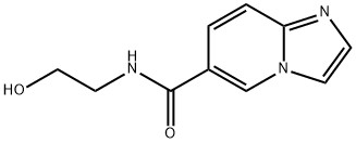 n-(2-hydroxyethyl)imidazo[1,2-a]pyridine-6-carboxamide结构式