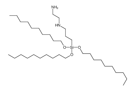 N-[3-[tris(decyloxy)silyl]propyl]ethylenediamine结构式