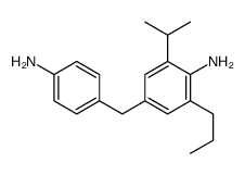 4-[(4-aminophenyl)methyl]-2-isopropyl-6-propylaniline结构式