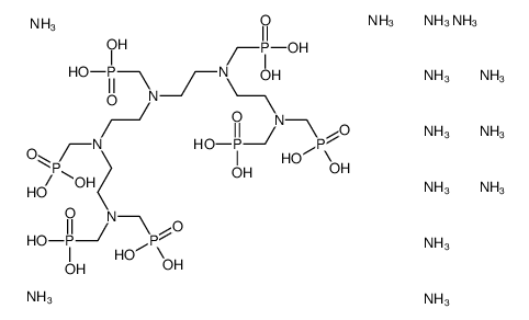 tridecaammonium hydrogen [[(phosphonatomethyl)imino]bis[ethylene[(phosphonatomethyl)imino]ethylenenitrilobis(methylene)]]tetrakisphosphonate Structure