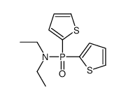 N-dithiophen-2-ylphosphoryl-N-ethylethanamine Structure