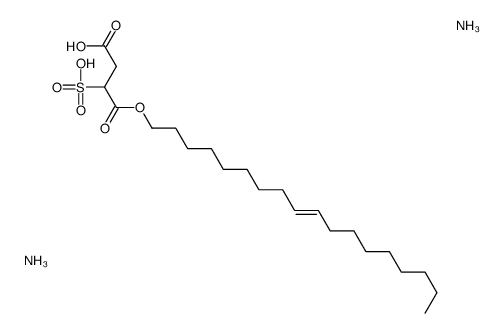 diammonium (Z)-1-(octadec-9-enyl) 2-sulphonatosuccinate结构式