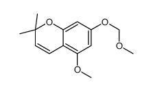 5-methoxy-7-(methoxymethoxy)-2,2-dimethylchromene结构式