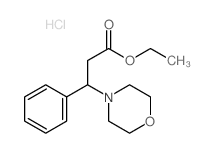 ethyl 3-morpholin-4-yl-3-phenyl-propanoate结构式