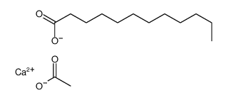 (acetato-O)(dodecanoato-O)calcium Structure