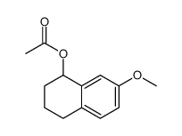 1-Naphthalenol, 1,2,3,4-tetrahydro-7-methoxy-, 1-acetate结构式