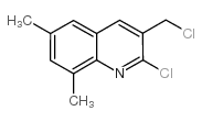 2-chloro-3-(chloromethyl)-6,8-dimethylquinoline Structure