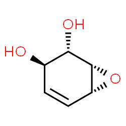 (1-alpha,2-beta,3-alpha,6-alpha)-(+-)-7-Oxabicyclo(4.1.0)hept-4-ene-2, 3-diol structure