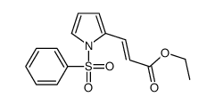 ethyl 3-[1-(benzenesulfonyl)pyrrol-2-yl]prop-2-enoate Structure