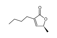 (S)-3-n-butyl-5-methylfuran-2(5H)-one Structure