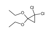 2,2-dichloro-cyclopropanon-diethylacetal结构式