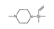 1-methyl-4-(dimethyl(vinyl)silyl)piperazine结构式