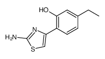 2-(2-amino-thiazol-4-yl)-5-ethyl-phenol Structure